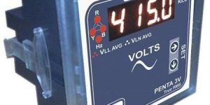 Digital Three Phase Volt Meter