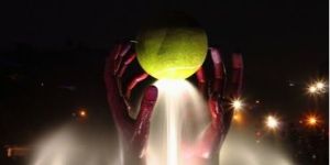 Flood Light Fountain