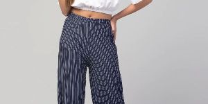 Ladies Crop Top and Palazzo Set