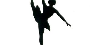 Dancing Girl Vinyl Sticker