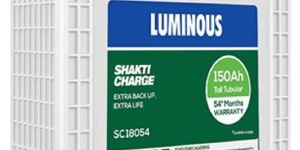 Luminous Shakti Charge SC18054 150Ah Tall Tubular Inverter Battery