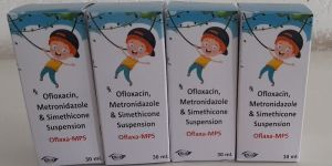 OFLAXACIN + METRONIDAZOLE + SIMETHICONE SUSP.