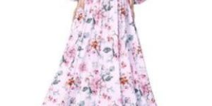 Digital Printed Long Maxi Gown