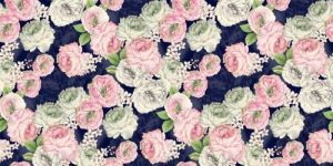 Floral Printed Satin Silk Fabric