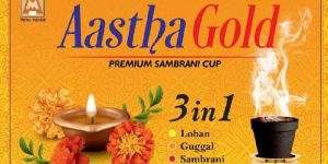 Indians Aastha Gold 3 in 1 Sambrani Cup