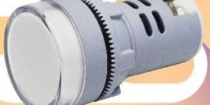 12V to 220V 20mA DC and AC Flush Panel Mount LED Indicator Light White Color