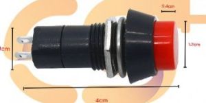Momentary Push to on Button Red Color Horn Switch