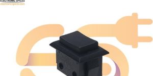 SPST Momentary Heavy Duty Rectangle Shape Black Color Push Button