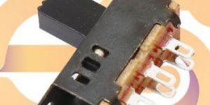 SS23D32 0.3A 30V DPCO 6 pin metal body panel mount plastic handle slide switch