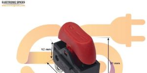 XW-603 6A 250V AC 3pin SPCO red color plastic rocker switch