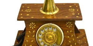 Santarms Brass Inlay Telephone