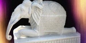 Fiber Elephant Statue