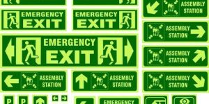 Photo Luminescent Safety Signage