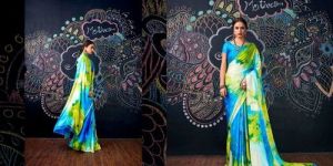 Satin Printed Sarees