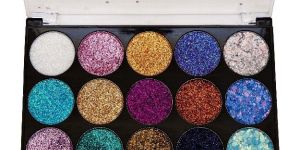 15 Colors Glitter Eye Shadow Palette with Brush