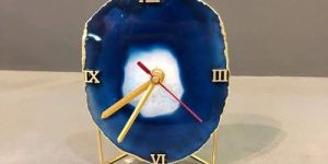 Blue Agate Clock