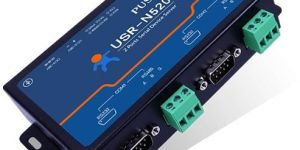 2 Port Serial RS232 RS485 to Ethernet Converter with Gateway (USR-N520-H7)