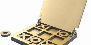 Wooden Tic Tac Toe Portable Game