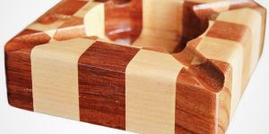 Segmented Wood Ash Tray