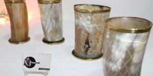 Brass Molded Drinking Horn Short Viking Drinking Horn Short Carved Horn Short from Tradnary