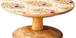 Custom Printed Wooden Cake Stand Enable Coated Cake Stand from Tradnary Exim Pvt Ltd