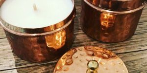 Copper Candle Jar