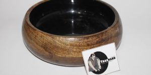 Wooden Bowl Dog Food Bowl Enamel Coated Wooden Bowl from Tradnary