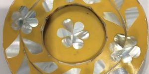 Mother of Pearl Inlay Tea Serving Coaster MOP Inlay Tea Cup Holder Coaster from Tradnary