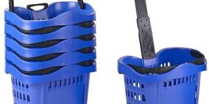 Plastic Shopping Trolley Basket