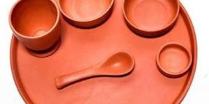 Terracotta Clay Dinner Set
