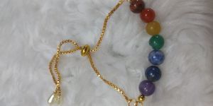 Seven Chakra Stone Beads Rakhi