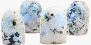 White Rainbow Moonstone Free from High Quality Polished