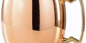 Divian Plain Pure Copper Mug with Handle