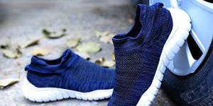 Neoron Navy Blue Casual Running Socks Shoes for men's
