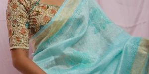 Linen Silk Saree