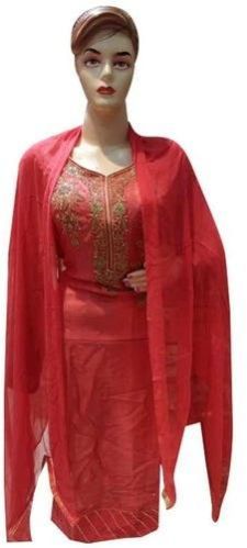 Silk Designer Thread Work Salwar Suit