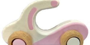 Wooden Pink E Bike