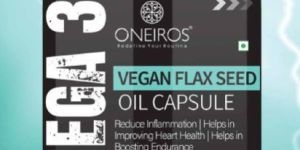 Omega 3 Vegan Flax Seed Oil Capsules
