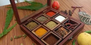 Wooden Spice Box