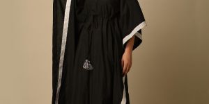 Minimal Monochrome Onyx Kaftan