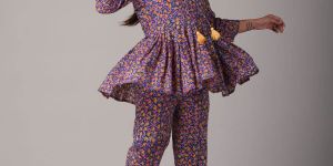 Mocha & Rustic Block Printed Cotton Loungewear Set