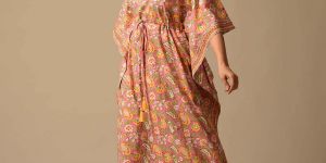 Multicolor Mosaic Printed Kaftan