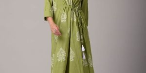 Uneven Adjustable Maxi Cotton Dress