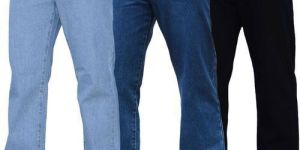 Mens Plain Denim Jeans