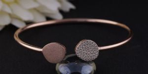 Rose Gold Matt and Shine Unique Design Bracelet