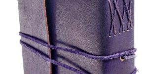 Purple Colored Genuine Leather Vintage Leather Diary Journal Notebook Writing Book