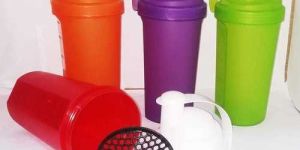 Colored Plastic Shaker Bottle