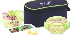 Crystal 3 Plastic Lunch Box
