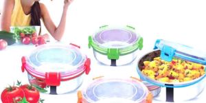 Glitz Stainless Steel Food Container