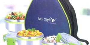 Happy 2 Pcs Stainless Steel Tiffin